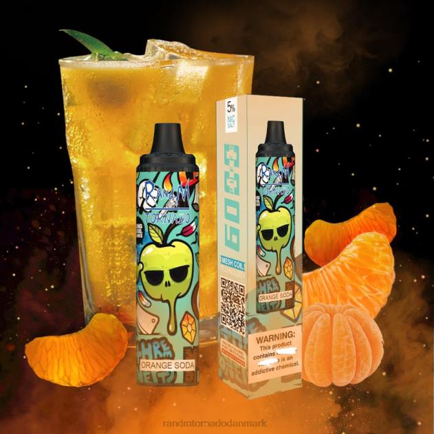 RandM disposable vape - RandM Tornado 6000 luftstrømskontrol vape pod enhed 1 stk rød æble citron L08B279