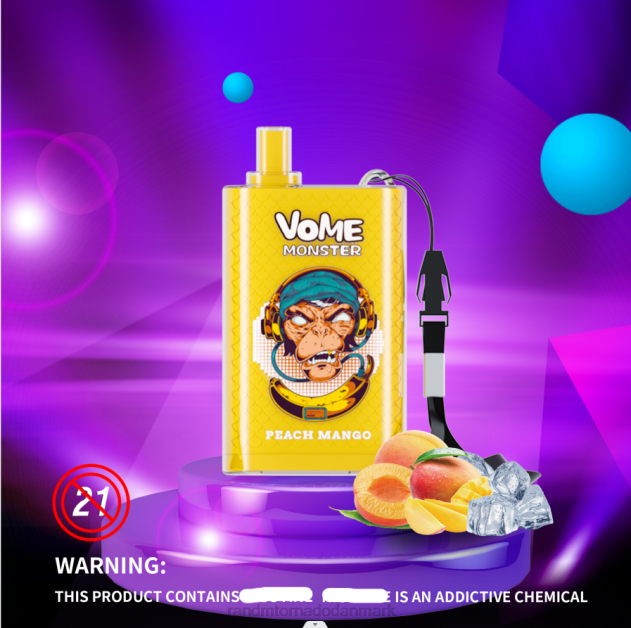 RandM København - RandM Vome Monster 10000 luftstrømskontrol vape pod enhed 1 stk blandede bær L08B278
