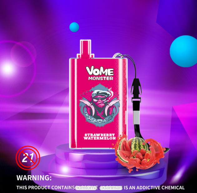 RandM København - RandM Vome Monster 10000 luftstrømskontrol vape pod enhed 1 stk blandede bær L08B278