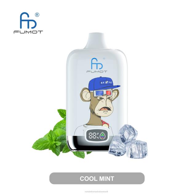 RandM vape Denmark - Fumot Original RandM Digital Box 12000 batteri og væskedisplay vape enhed mango på is L08B12