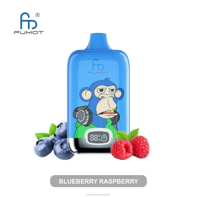 RandM vape Denmark - Fumot Original RandM Digital Box 12000 batteri og væskedisplay vape enhed mango på is L08B12