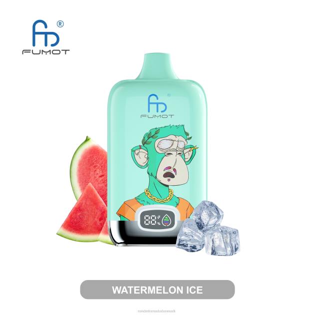 RandM vape Denmark - Fumot Original RandM Digital Box 12000 batteri og væskedisplay vape enhed mango på is L08B12