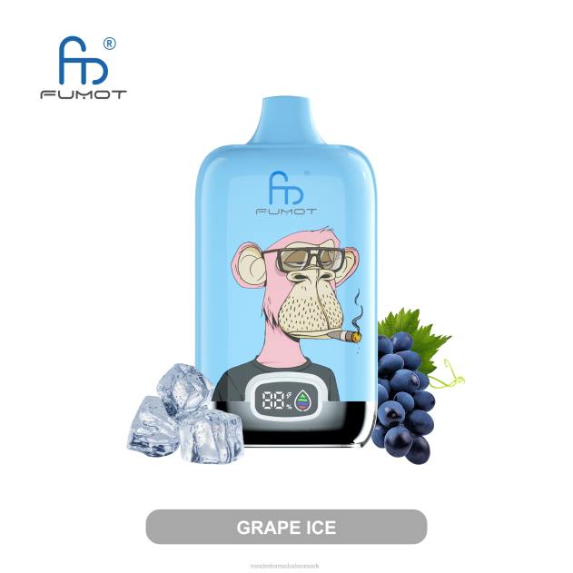 RandM vape Denmark - Fumot Original RandM Digital Box 12000 batteri og væskedisplay vape enhed mango på is L08B12
