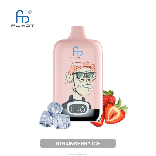 RandM vape Denmark - Fumot Original RandM Digital Box 12000 batteri og væskedisplay vape enhed mango på is L08B12