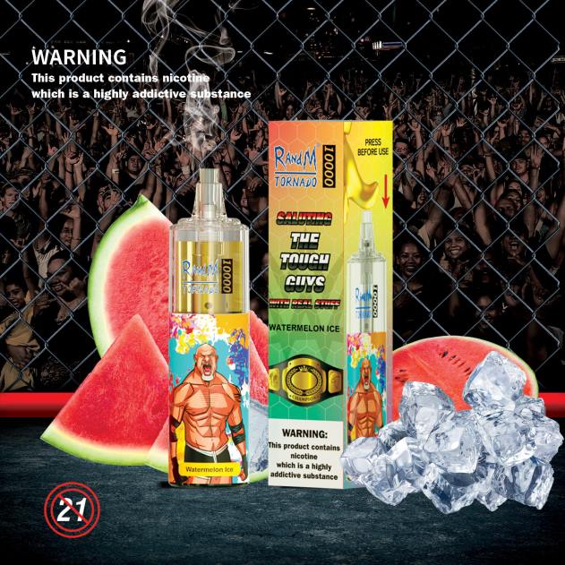 RandM vape butik - RandM Tornado 10000 luftstrømskontrol vape enhed 1 stk blåbær kirsebær L08B103