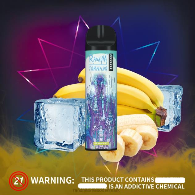 RandM disposable vape - RandM Tornado 8000 luftstrømskontrol vape enhed 1 stk jordbær limonade L08B239