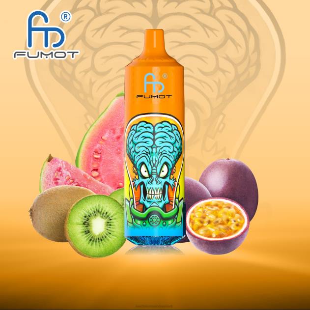 RandM vape DK - Fumot RandM Tornado 9000 pro vape enhed med batteri og ejuice display version 1 kiwi passionsfrugt guava L08B190