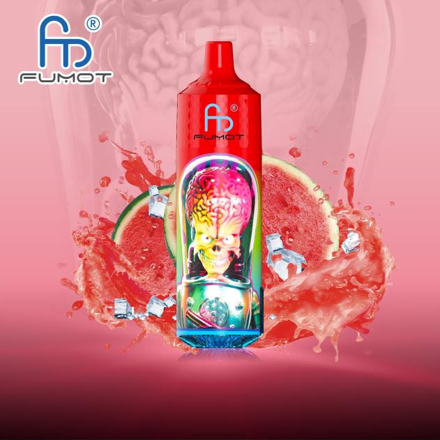 RandM vape butik - Fumot RandM Tornado 9000 pro vape enhed med batteri og ejuice display version 1 vandmelon is L08B203
