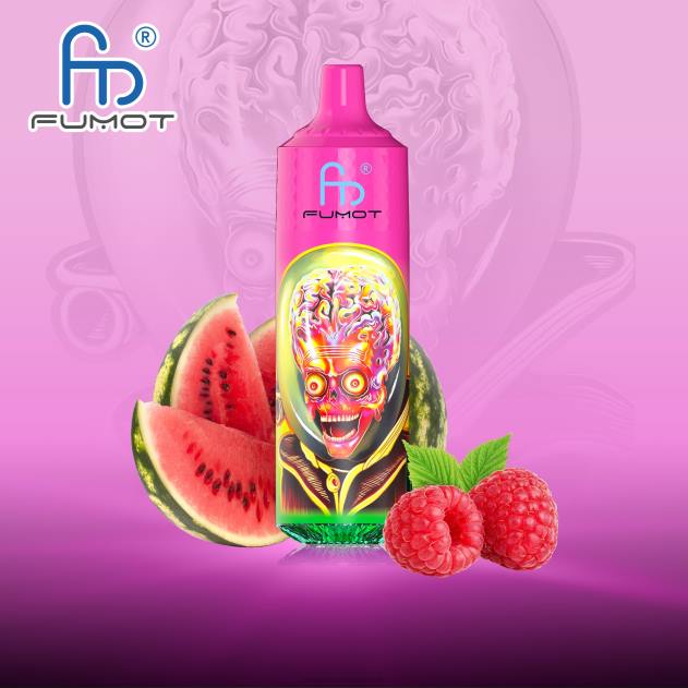 RandM vape buy online - Fumot RandM Tornado 9000 pro vape enhed med batteri og ejuice display version 1 hindbær vandmelon L08B196