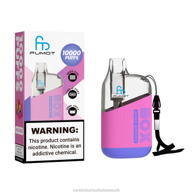 RandM København - Fumot Original RandM Tornado Box 10000 luftstrømskontrol vape enhed 1 stk blandede bær L08B88